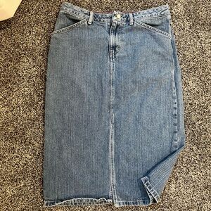 Tommy Hilfiger midi denim skirt